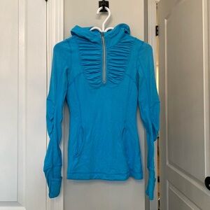 Lululemon Blue Quarter Zip Longsleeve